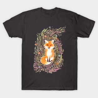 Fox and Flowers II T-Shirt